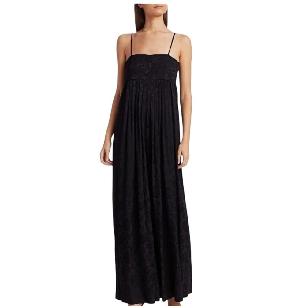 Staud Pleated, Ultra Wide Leg Jumpsuit with Pleated Empire Waist and Pockets!